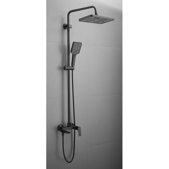 Душевая стойка Belz B24715-7, чёрный матовый - фото 4