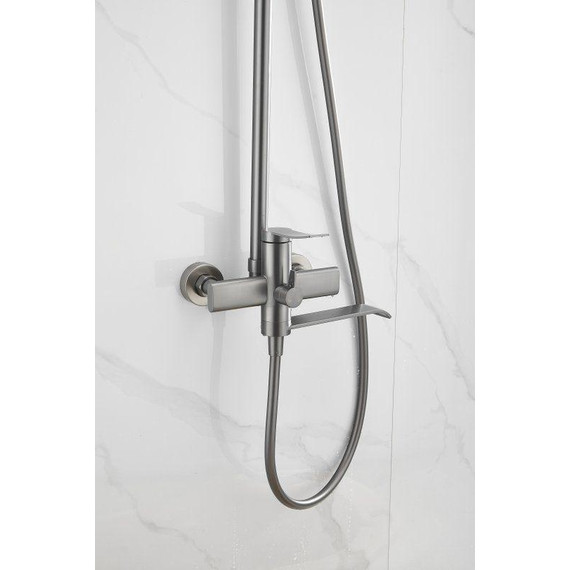 Душевая стойка Belz B24812-3, оружейная сталь - фото 2