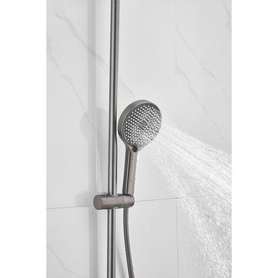 Душевая стойка Belz B24812-3, оружейная сталь - фото 25