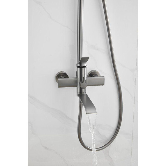 Душевая стойка Belz B24812-3, оружейная сталь - фото 49