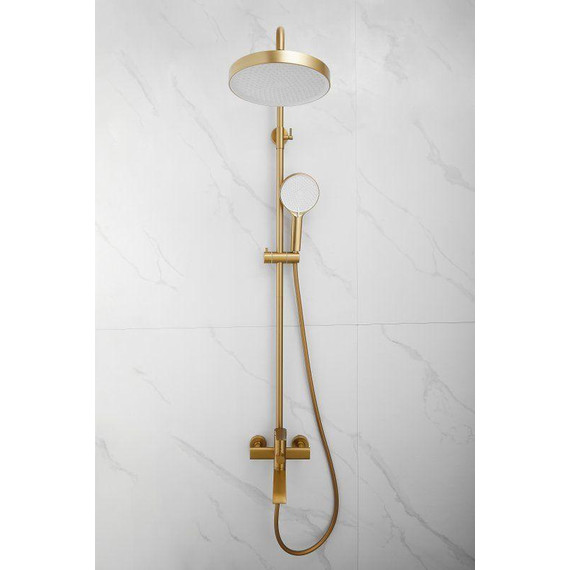 Душевая стойка Belz B24812-5, золото брашированное - фото 11