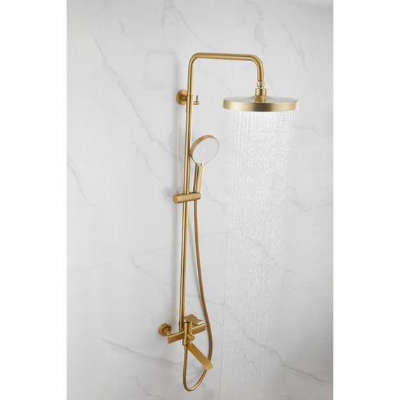 Душевая стойка Belz B24812-5, золото брашированное - фото 9