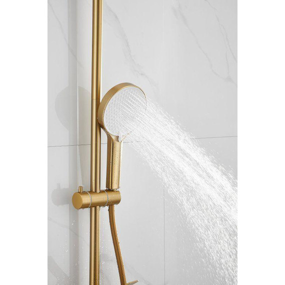 Душевая стойка Belz B24812-5, золото брашированное - фото 38