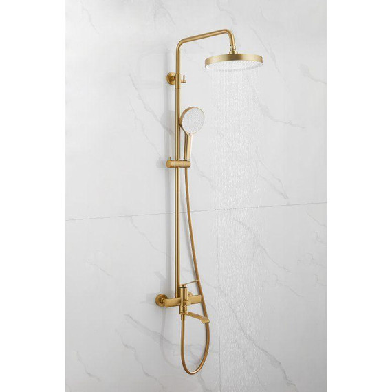 Душевая стойка Belz B24812-5, золото брашированное - фото 43