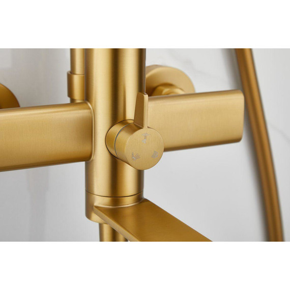 Душевая стойка Belz B24812-5, золото брашированное - фото 45