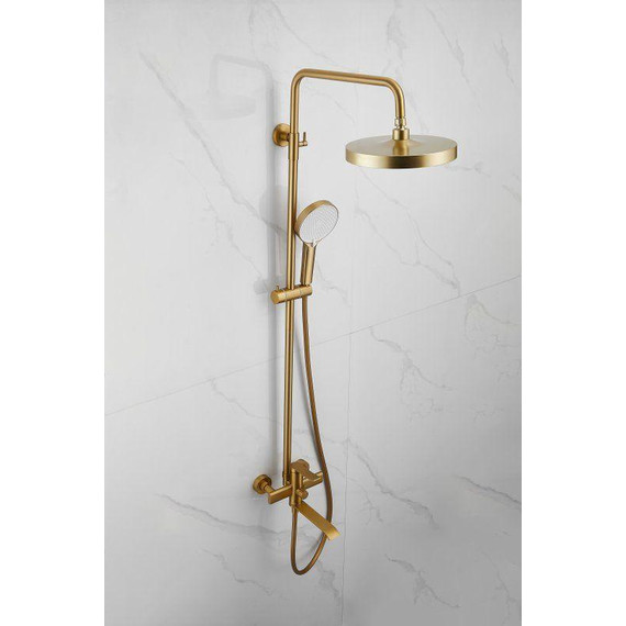 Душевая стойка Belz B24812-5, золото брашированное - фото 48