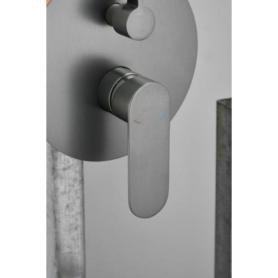 Душевая система для ванны Belz B80713-3, оружейная сталь - фото 12