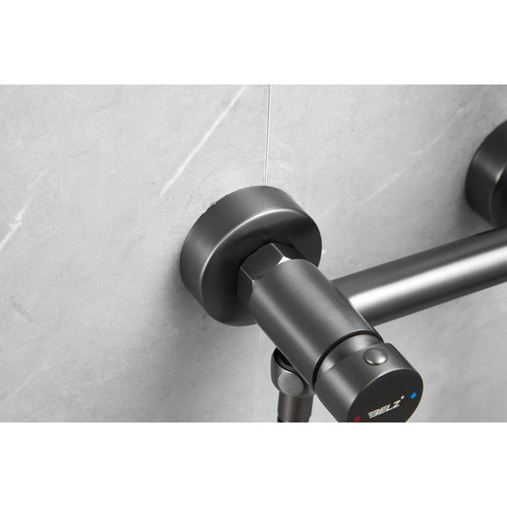 Набор для гигиенического душа Belz B55803-3, оружейная сталь - фото 10