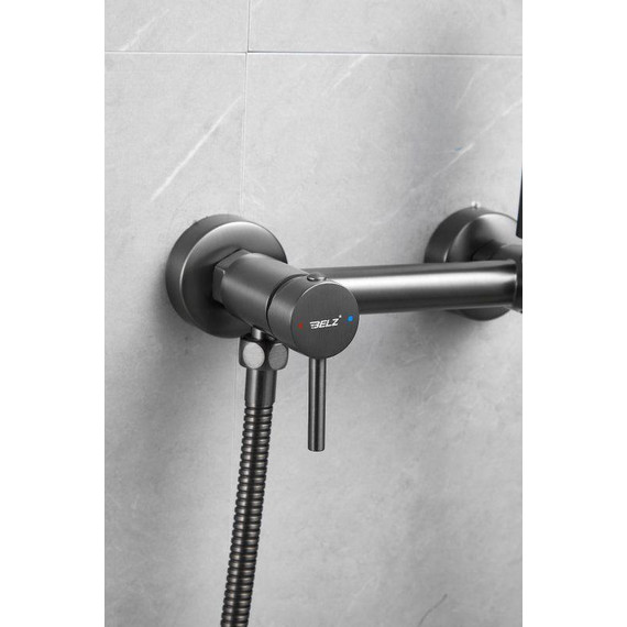 Набор для гигиенического душа Belz B55803-3, оружейная сталь - фото 11