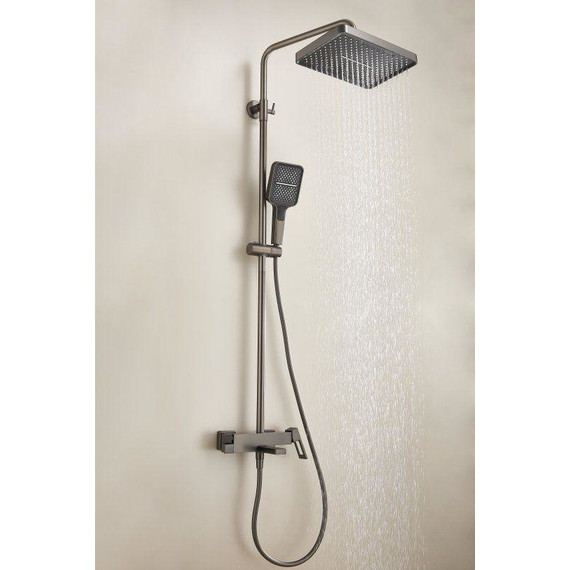 Душевая стойка Belz B24658-3, оружейная сталь - фото 5