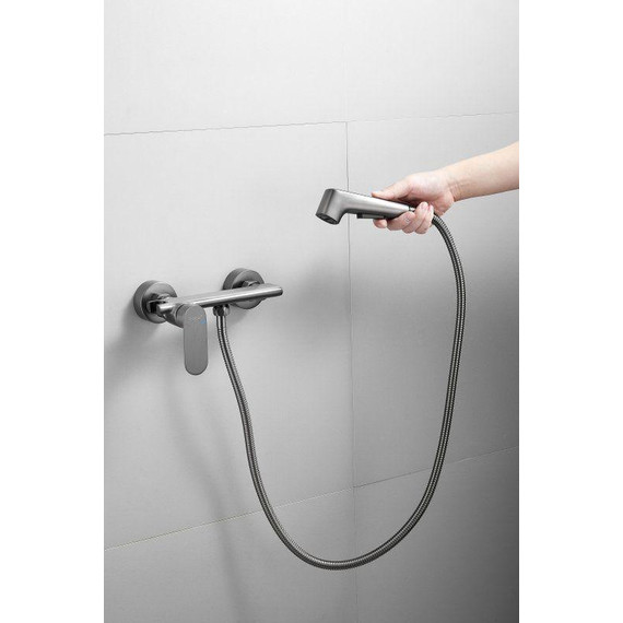 Набор для гигиенического душа Belz B55645-3, оружейная сталь - фото 4