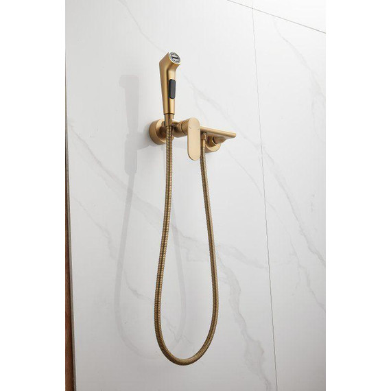 Набор для гигиенического душа Belz B55645-5, золото матовое - фото 4