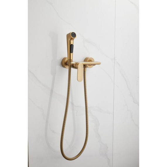 Набор для гигиенического душа Belz B55645-5, золото матовое - фото 3