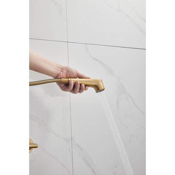 Набор для гигиенического душа Belz B55645-5, золото матовое - фото 15