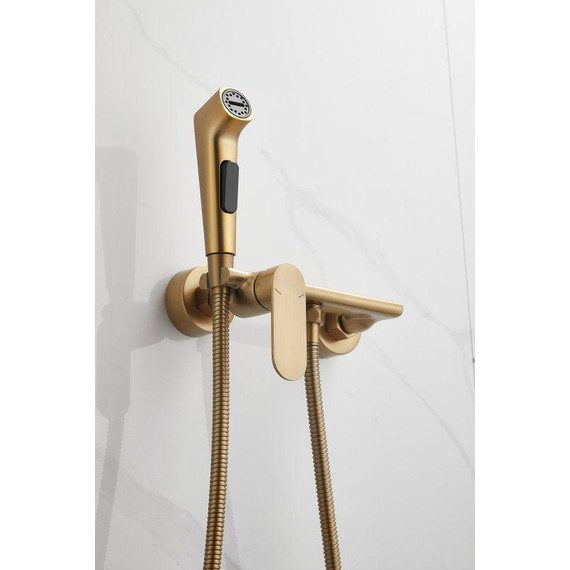 Набор для гигиенического душа Belz B55645-5, золото матовое - фото 7