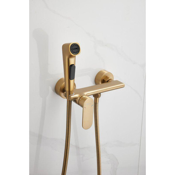 Набор для гигиенического душа Belz B55645-5, золото матовое - фото 13