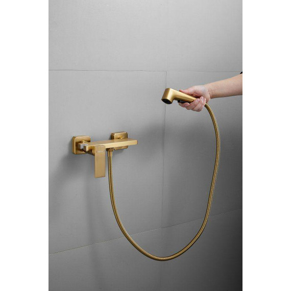 Набор для гигиенического душа Belz B55653-5, золото матовое - фото 6