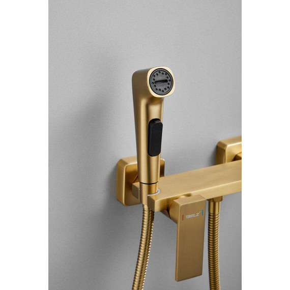 Набор для гигиенического душа Belz B55653-5, золото матовое - фото 18