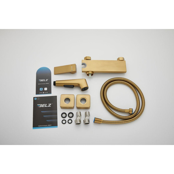 Набор для гигиенического душа Belz B55653-5, золото матовое - фото 32