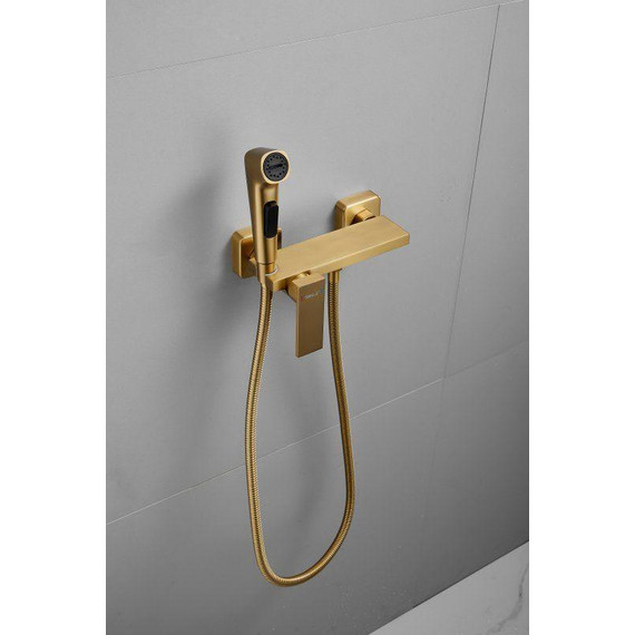 Набор для гигиенического душа Belz B55653-5, золото матовое - фото 4