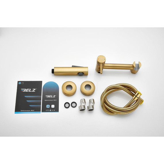 Набор для гигиенического душа Belz B55803-5, золото матовое - фото 23
