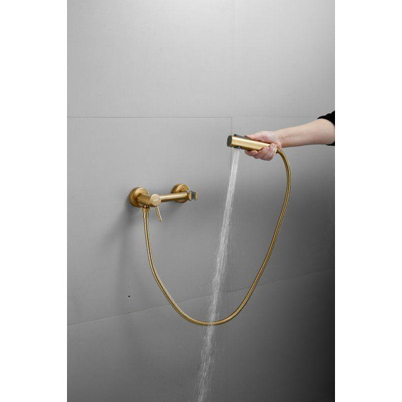 Набор для гигиенического душа Belz B55803-5, золото матовое - фото 4