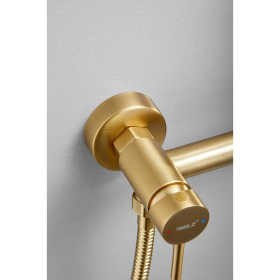 Набор для гигиенического душа Belz B55803-5, золото матовое - фото 13