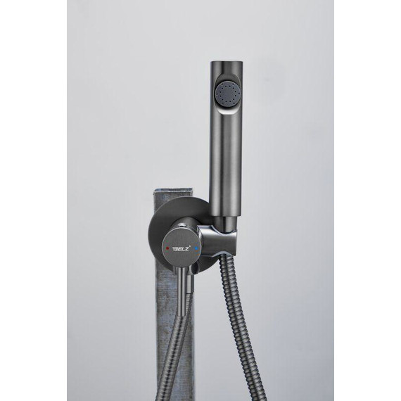 Набор для гигиенического душа Belz B55804-3 (со скрытой частью) оружейная сталь - фото 4