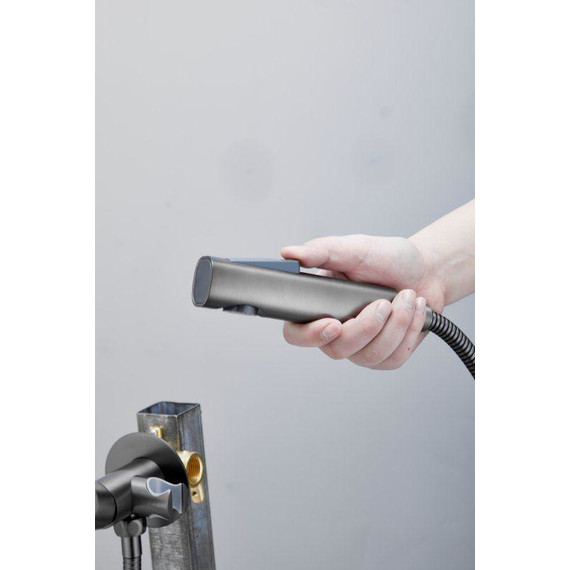 Набор для гигиенического душа Belz B55804-3 (со скрытой частью) оружейная сталь - фото 6