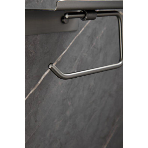 Держатель для туалетной бумаги Belz B9001-3, оружейная сталь - фото 13