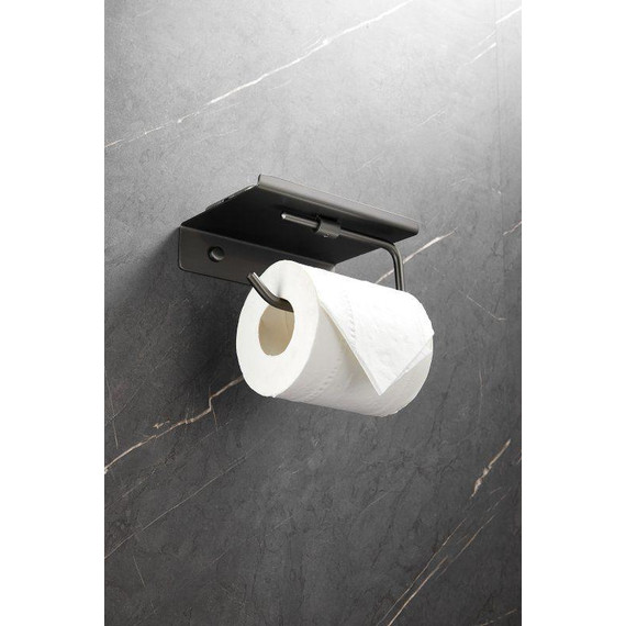 Держатель для туалетной бумаги Belz B9001-3, оружейная сталь - фото 2