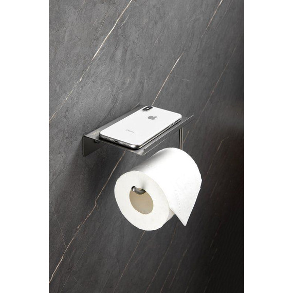 Держатель для туалетной бумаги Belz B9001-3, оружейная сталь - фото 6