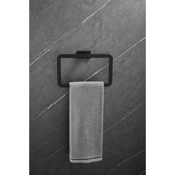 Кольцо для полотенец Belz B90304, чёрный матовый - фото 2