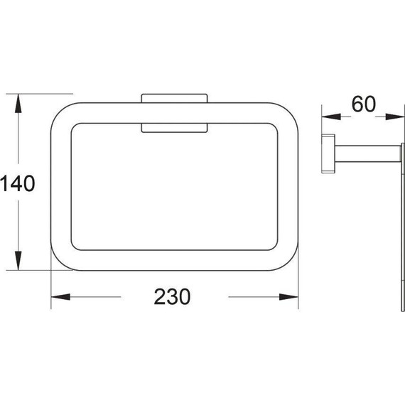 Кольцо для полотенец Belz B90304, чёрный матовый - фото 21