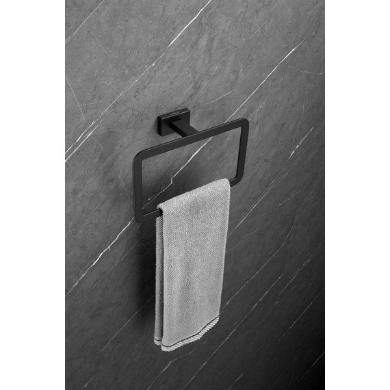 Кольцо для полотенец Belz B90304, чёрный матовый - фото 6