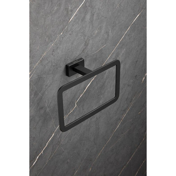 Кольцо для полотенец Belz B90304, чёрный матовый - фото 5