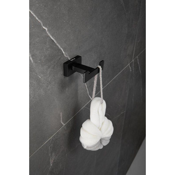 Двойной крючок Belz B90305-2, чёрный матовый - фото 4