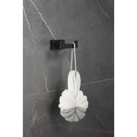 Двойной крючок Belz B90305-2, чёрный матовый - фото 9