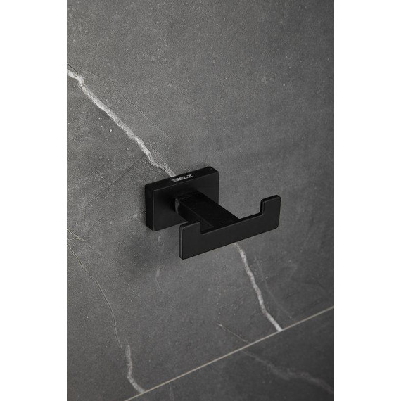 Двойной крючок Belz B90305-2, чёрный матовый - фото 8