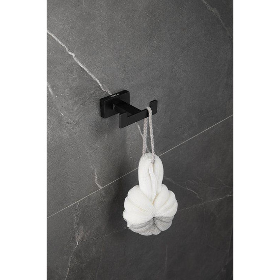 Двойной крючок Belz B90305-2, чёрный матовый - фото 5