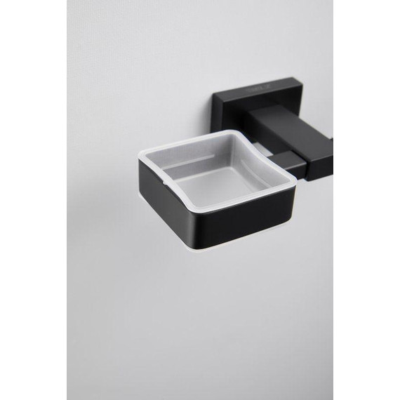 Двойной стакан для зубных щеток Belz B90308, чёрный матовый - фото 17