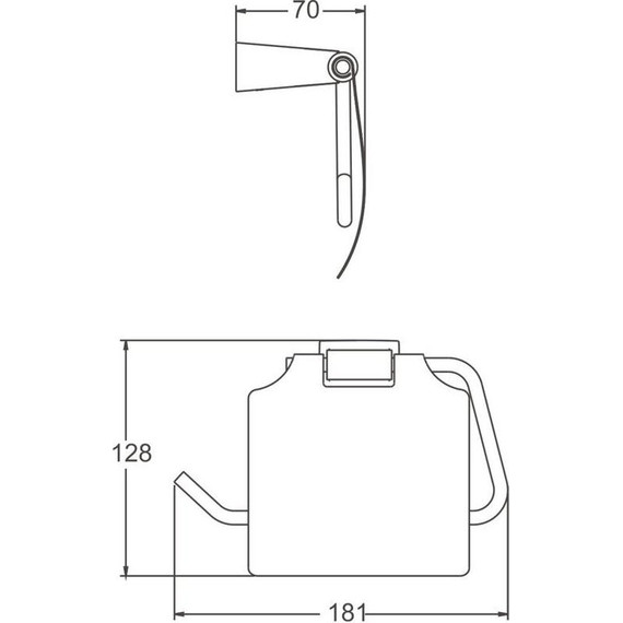 Держатель для туалетной бумаги Belz B91303, брашированное золото - фото 2