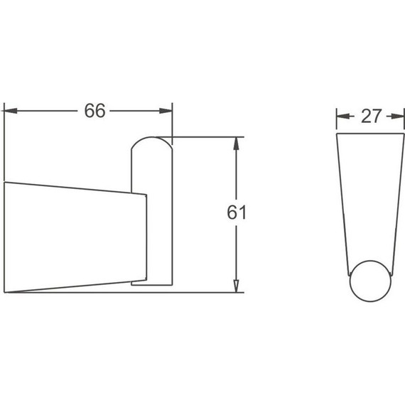 Крючок Belz B91305-1, брашированное золото - фото 2