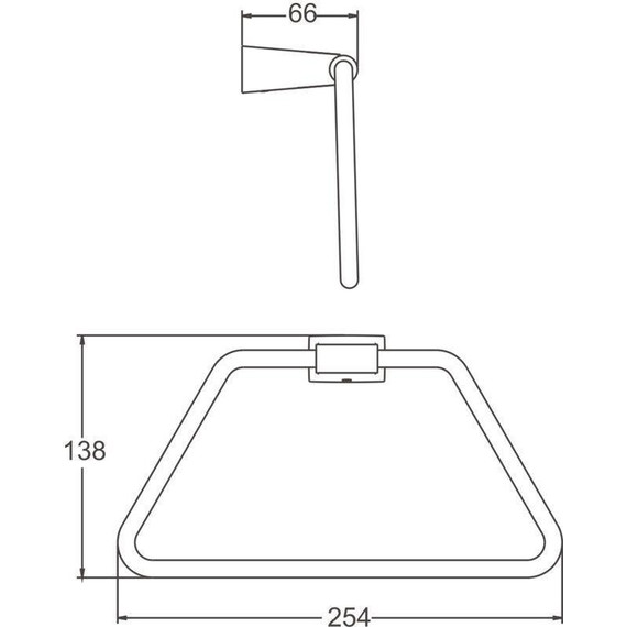 Кольцо для полотенец Belz B91504, белый матовый - фото 2