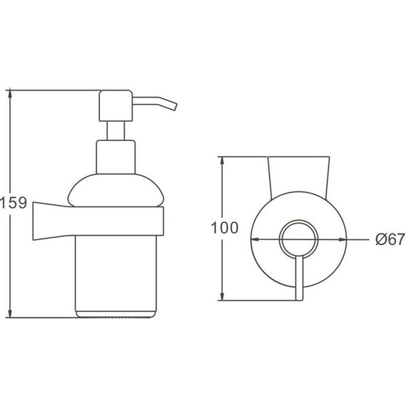 Дозатор для жидкого мыла Belz B91527, белый матовый - фото 2