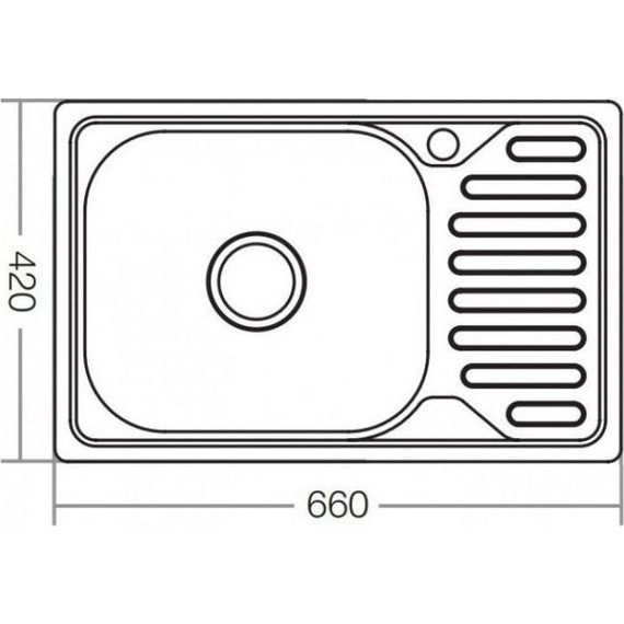 Кухонная мойка Zerix 0,8 мм Z6642-08-180E - фото, картинка 2 Кухонная мойка Zerix 0,8 мм Z6642-08-180E - фото 2