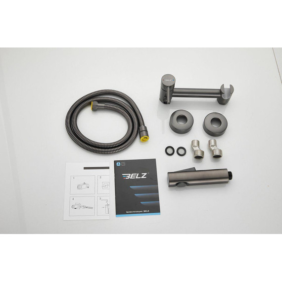 Набор для гигиенического душа Belz B55803-3, оружейная сталь - фото 38