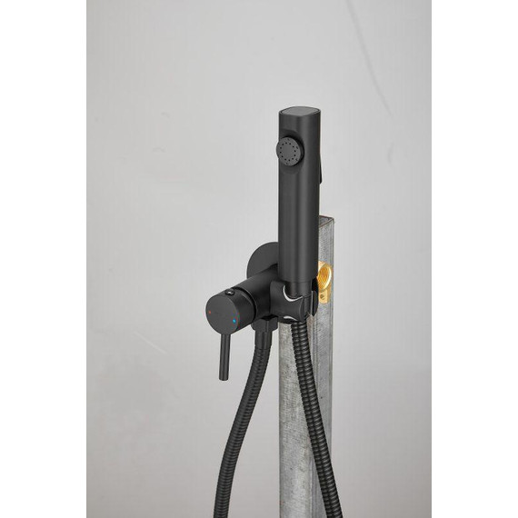 Набор для гигиенического душа Belz B55804-7 (со скрытой частью) чёрный матовый - фото 