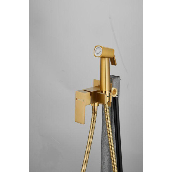 Набор для гигиенического душа Belz B55805-5 (со скрытой частью) золото матовое - фото 5