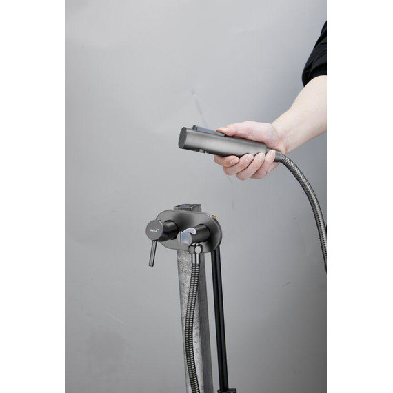 Набор для гигиенического душа Belz B55807-3 (со скрытой частью) оружейная сталь - фото 5